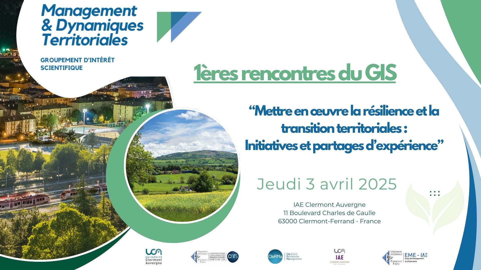 Affiche 1er rencontres GIS