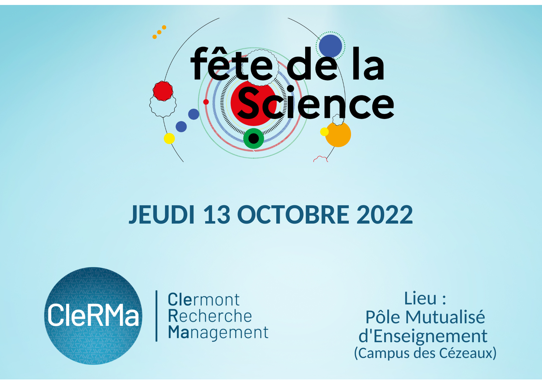 Fete la Science CleRMa 2022