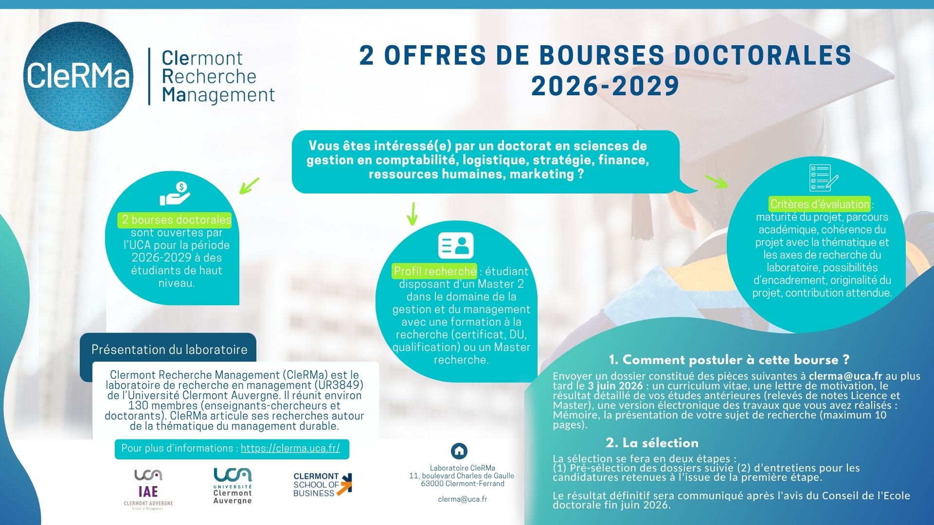 Offre bourses doctorales 2026